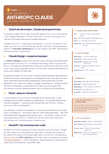 Claude Code Kickstart hand-out