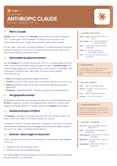 Claude Kickstart hand-out