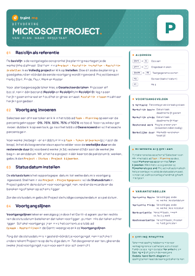Project Desktop Uitvoering hand-out